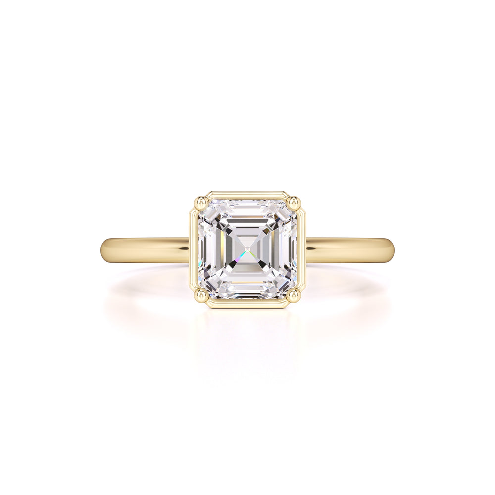 Nova Moissanite Ring | Yellow Gold | 1
