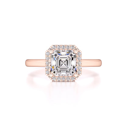 Lennon Moissanite & Lab Grown Diamond Ring | Rose Gold | 1
