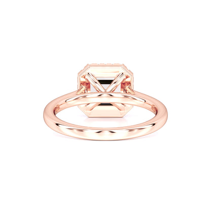 Lennon Moissanite & Lab Grown Diamond Ring | Rose Gold | 3