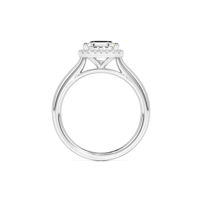 Lennon Moissanite & Lab Grown Diamond Ring | White Gold | 4