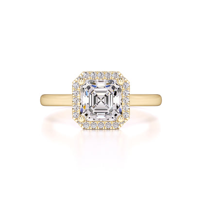 Lennon Moissanite & Lab Grown Diamond Ring | Yellow Gold | 1