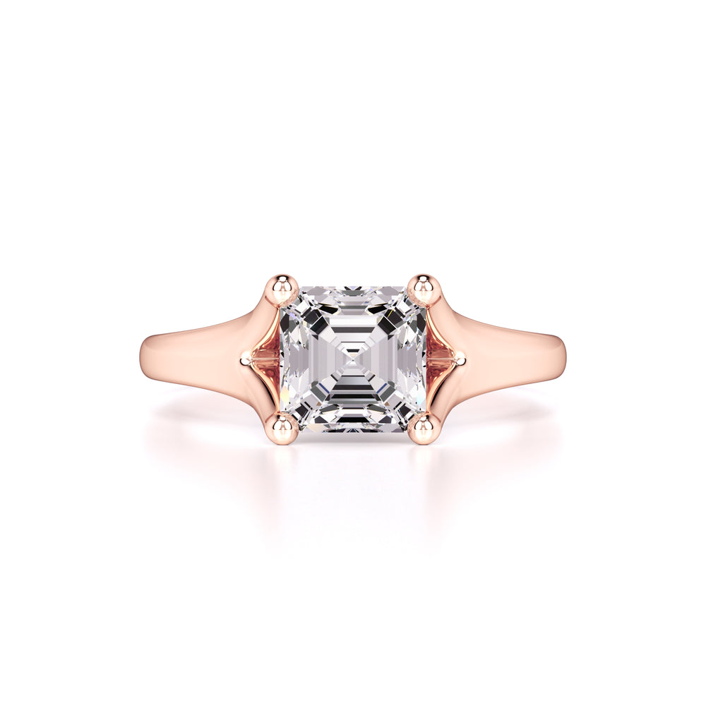 Lyric Moissanite Ring | Rose Gold | 1