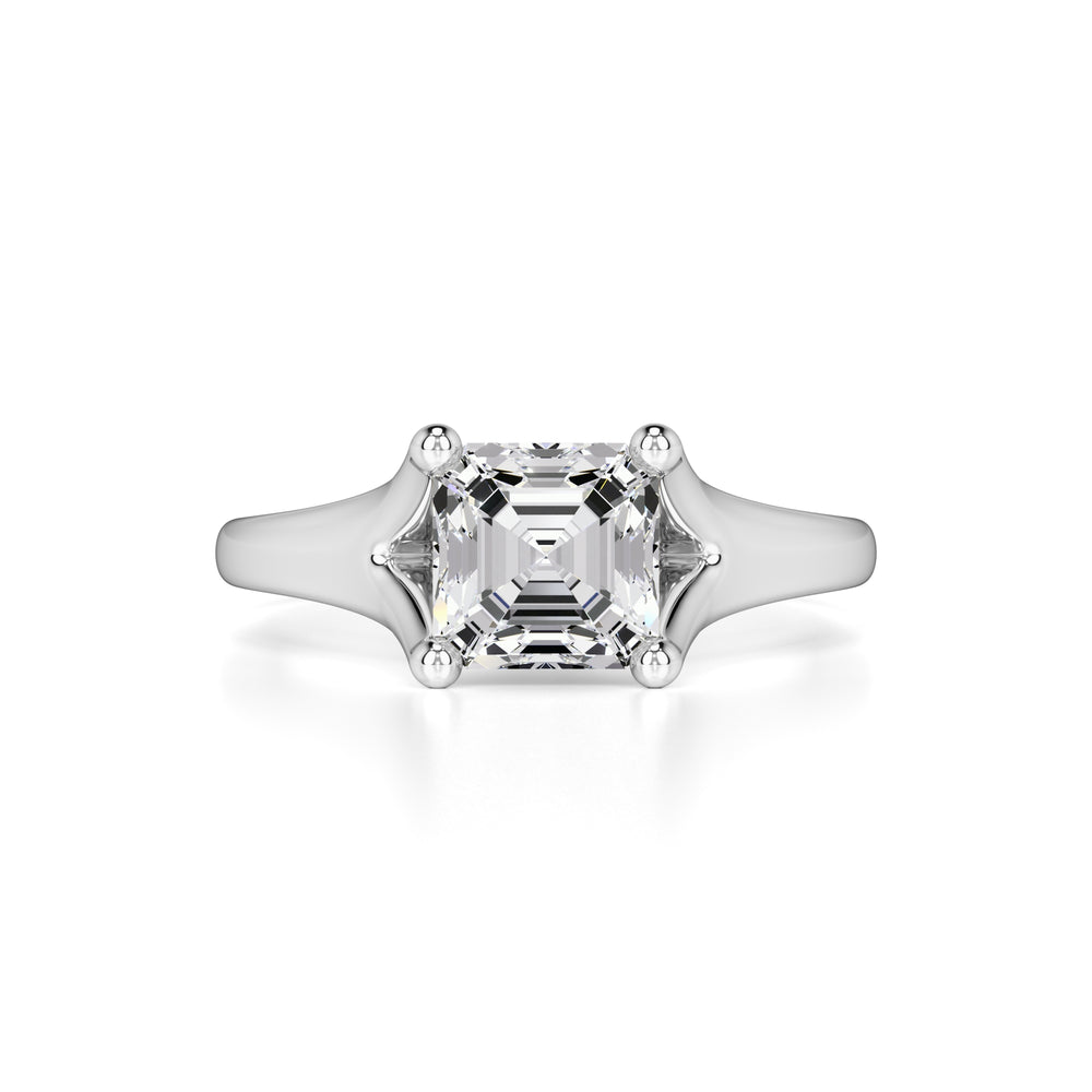 Lyric Moissanite Ring | White Gold | 1