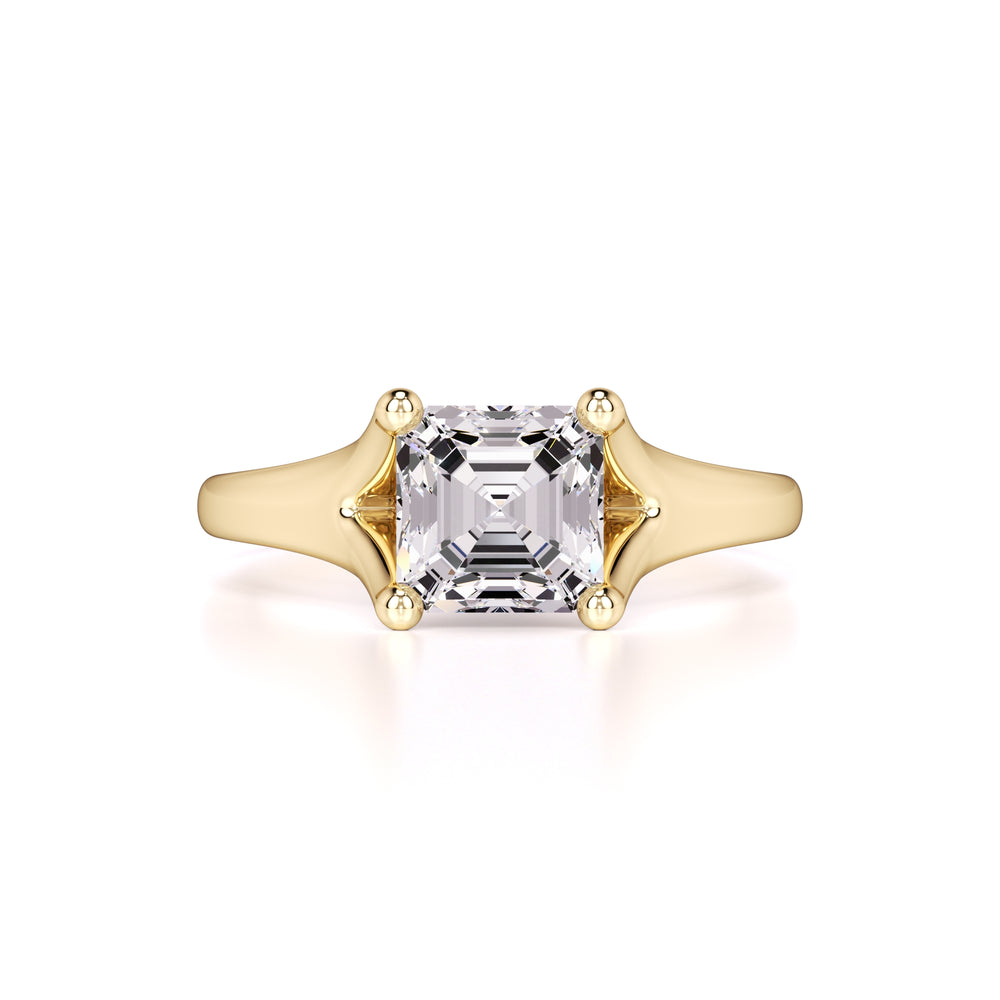 Lyric Moissanite Ring | Yellow Gold | 1