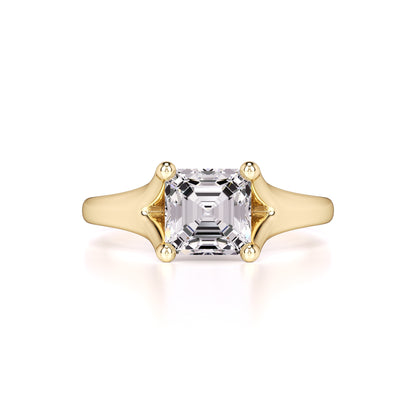 Lyric Moissanite Ring | Yellow Gold | 1