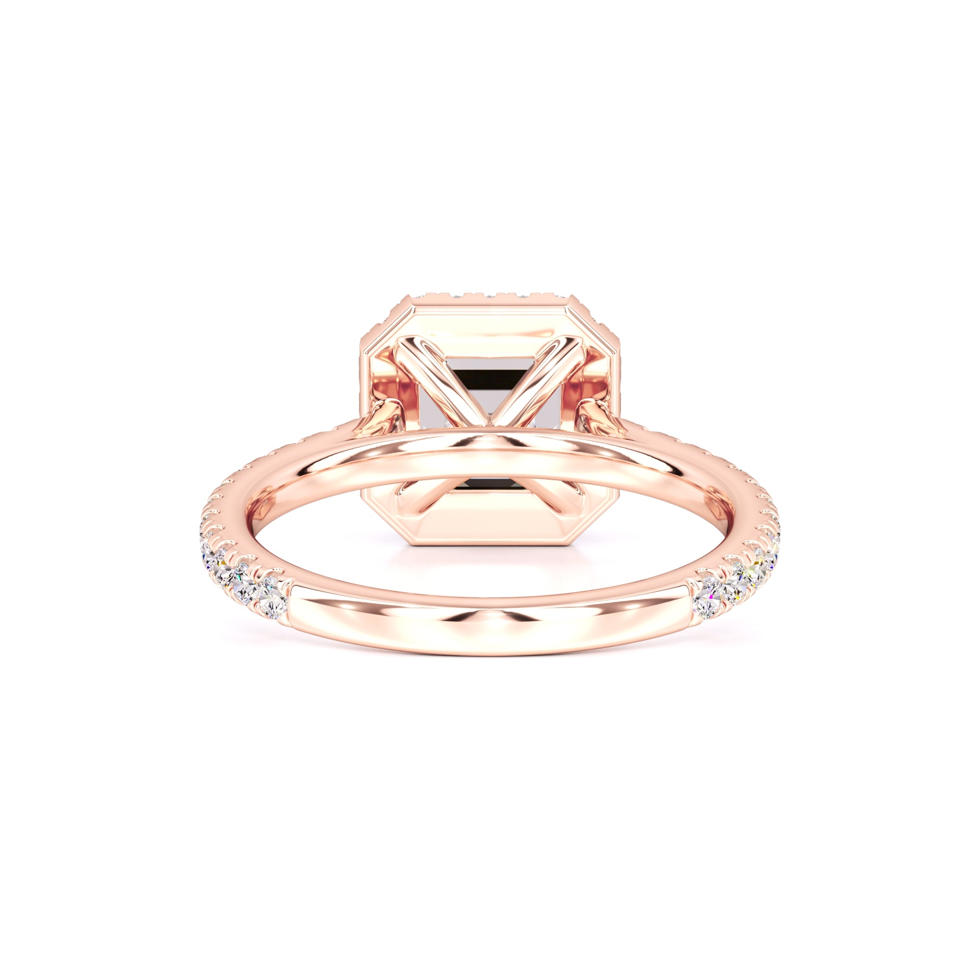 Jane Moissanite & Lab Grown Diamond Ring | Rose Gold | 3