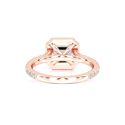 Jane Moissanite & Lab Grown Diamond Ring | Rose Gold | 3