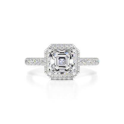 Jane Moissanite & Lab Grown Diamond Ring | White Gold | 1