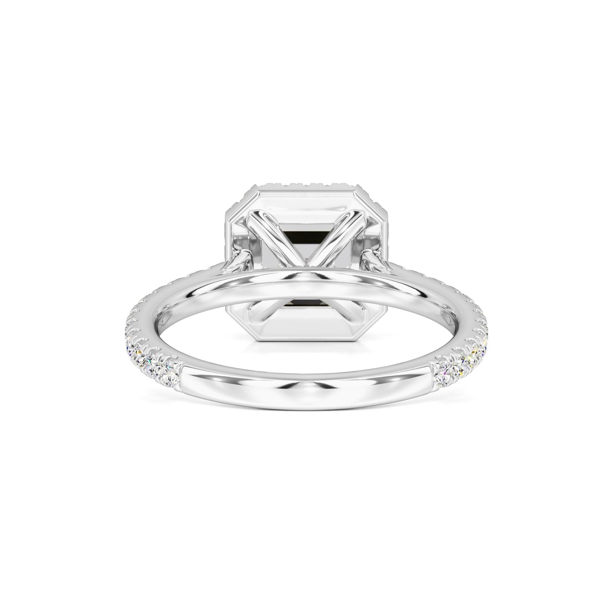 Jane Moissanite & Lab Grown Diamond Ring | White Gold | 3