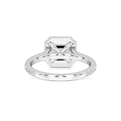 Jane Moissanite & Lab Grown Diamond Ring | White Gold | 3