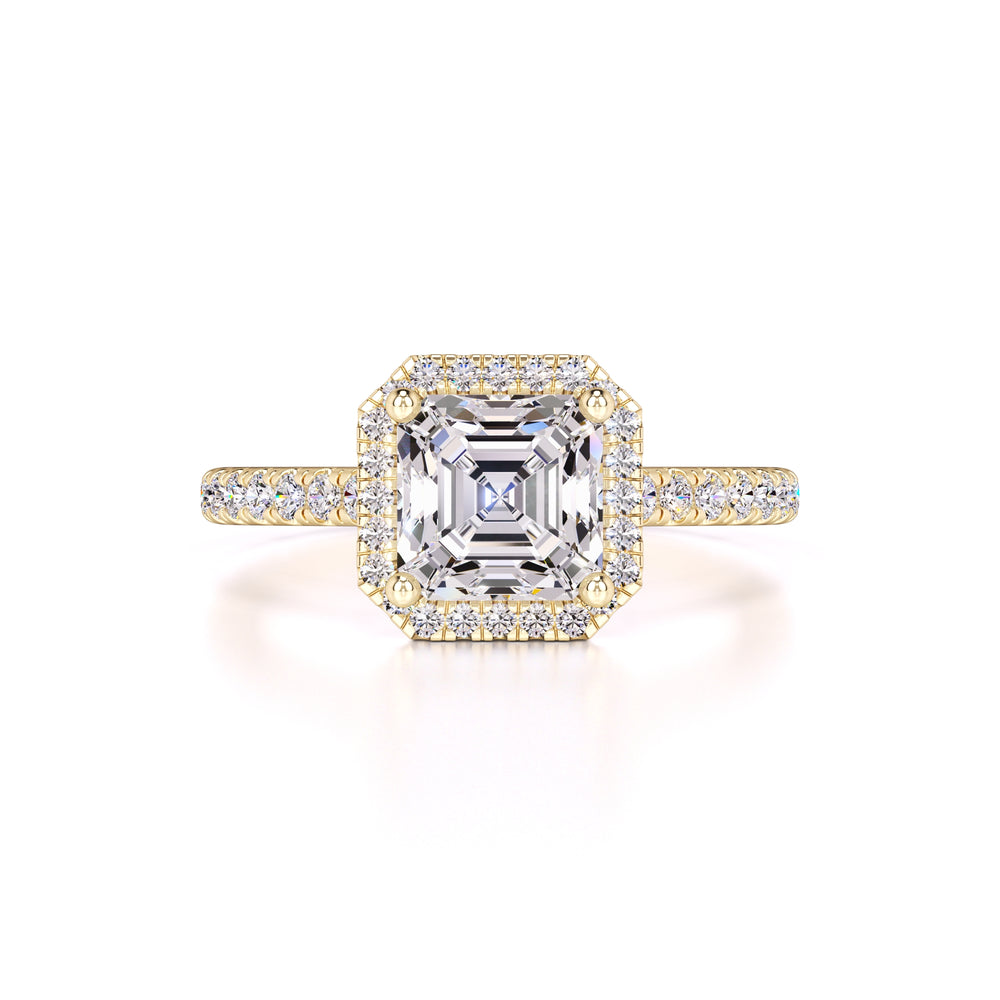 Jane Moissanite & Lab Grown Diamond Ring | Yellow Gold | 1