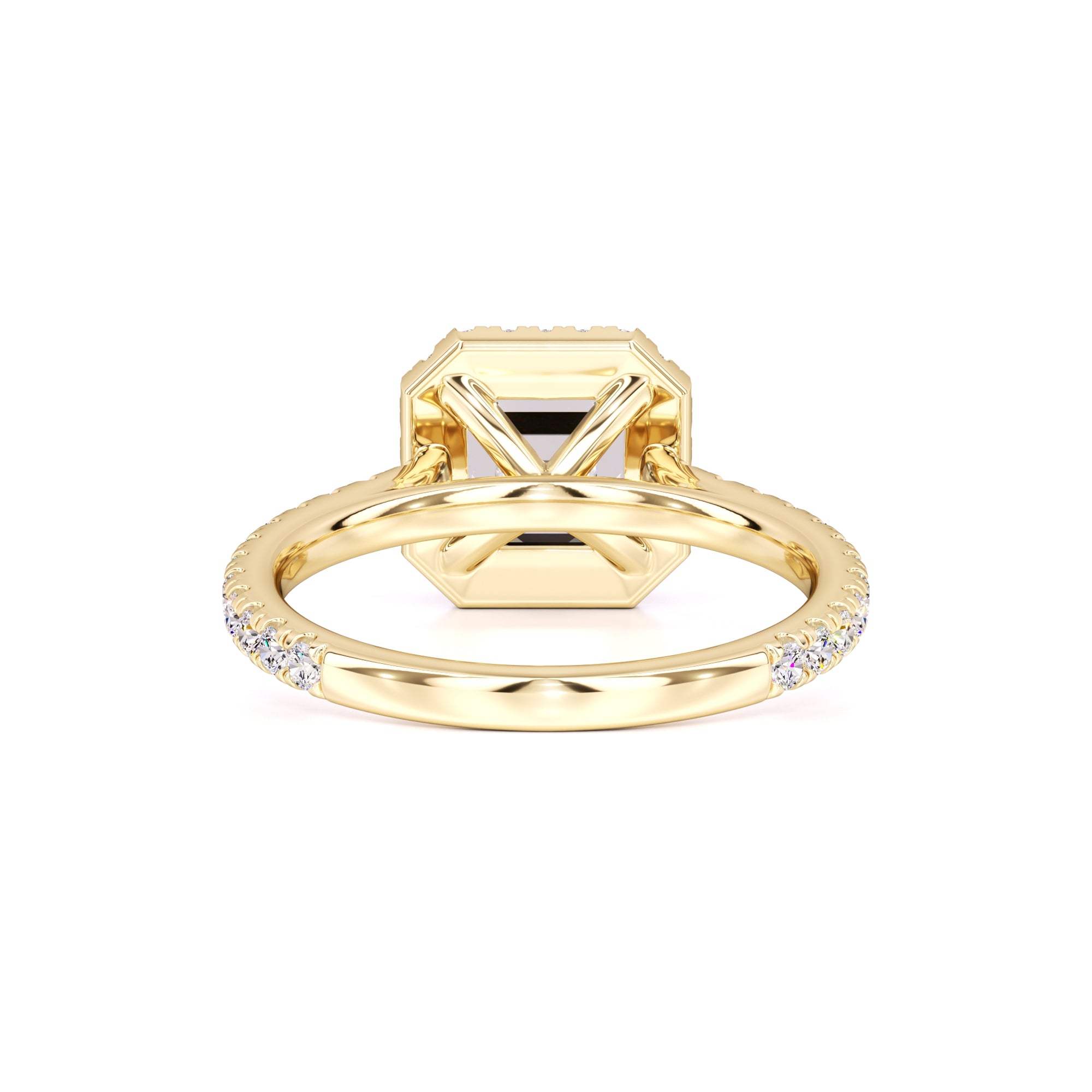 Jane Moissanite & Lab Grown Diamond Ring | Yellow Gold | 3