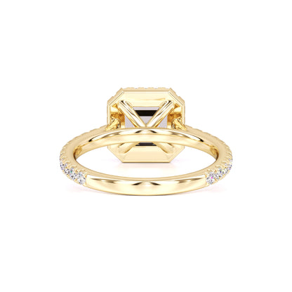 Jane Moissanite & Lab Grown Diamond Ring | Yellow Gold | 3