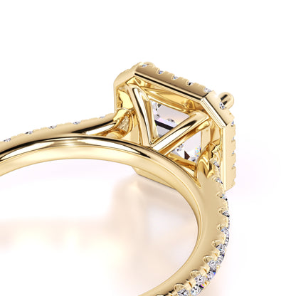 Jane Moissanite & Lab Grown Diamond Ring | Yellow Gold | 2