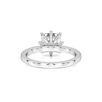 Blair Moissanite Ring | White Gold | 3
