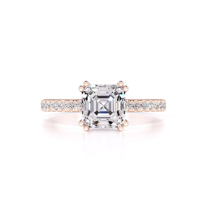 Marissa Moissanite & Lab Grown Diamond Ring | Rose Gold | 1
