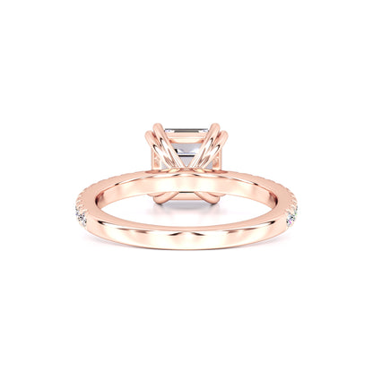 Marissa Moissanite & Lab Grown Diamond Ring | Rose Gold | 3