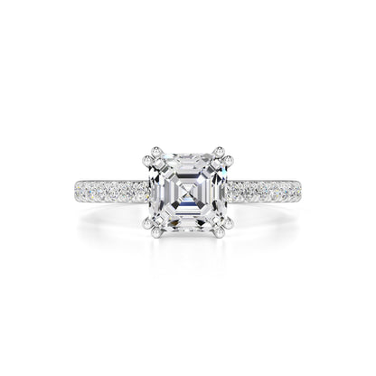 Marissa Moissanite & Lab Grown Diamond Ring | White Gold | 1