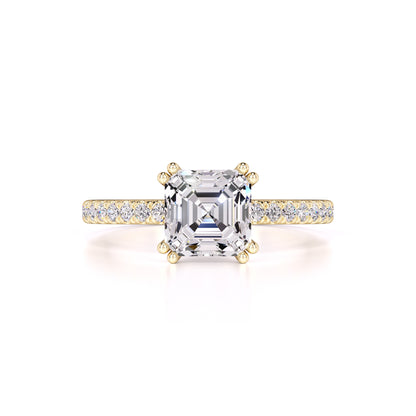 Marissa Moissanite & Lab Grown Diamond Ring | Yellow Gold | 1