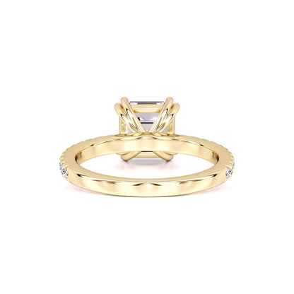Marissa Moissanite & Lab Grown Diamond Ring | Yellow Gold | 3