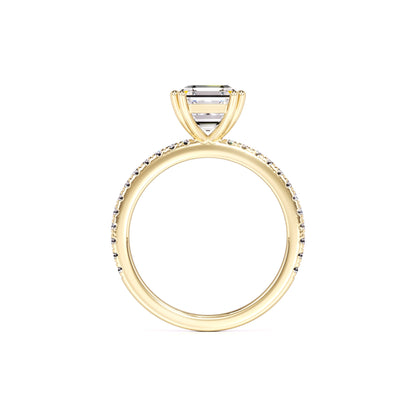 Marissa Moissanite & Lab Grown Diamond Ring | Yellow Gold | 4