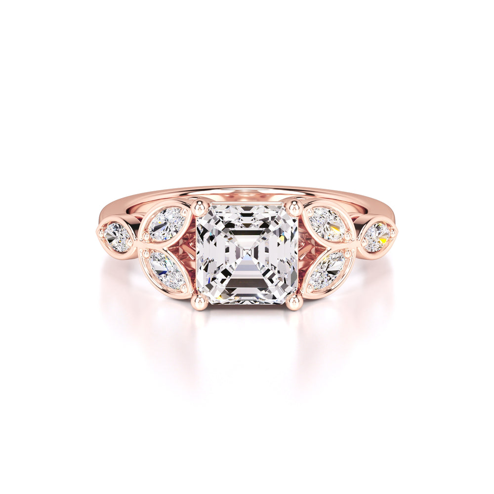 Madilyn Lab Grown Diamond Ring | Rose Gold | 1