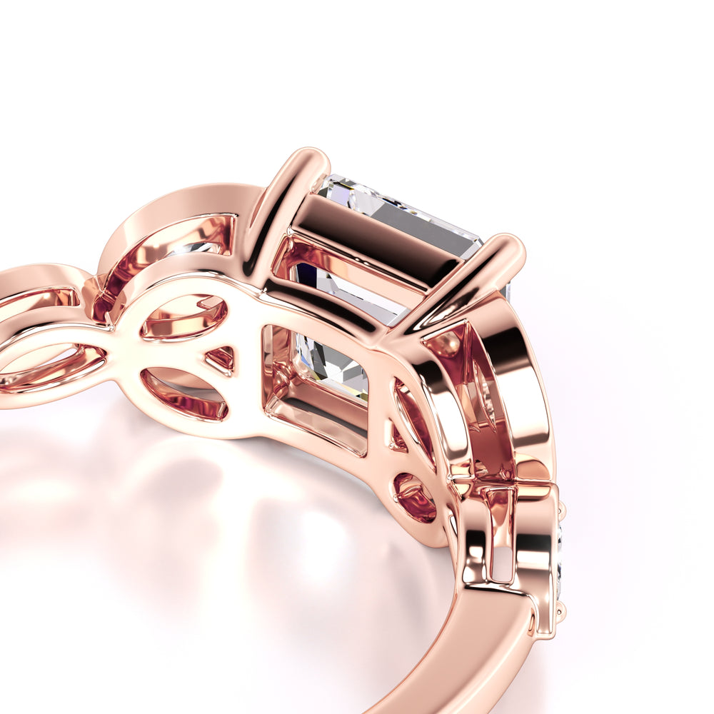 Madilyn Lab Grown Diamond Ring | Rose Gold | 2