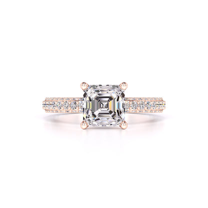 Elle Moissanite & Lab Grown Diamond Ring | Rose Gold | 1