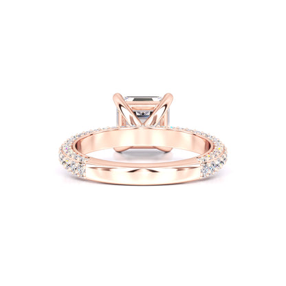 Elle Moissanite & Lab Grown Diamond Ring | Rose Gold | 3