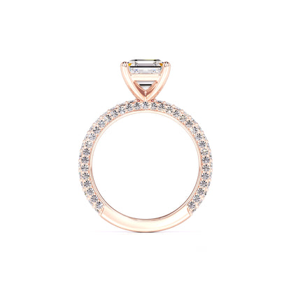Elle Moissanite & Lab Grown Diamond Ring | Rose Gold | 4
