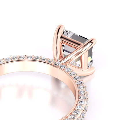 Elle Moissanite & Lab Grown Diamond Ring | Rose Gold | 2