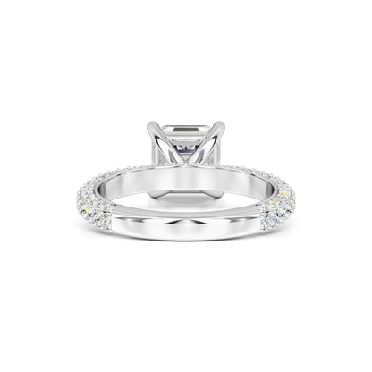 Elle Moissanite & Lab Grown Diamond Ring | White Gold | 3