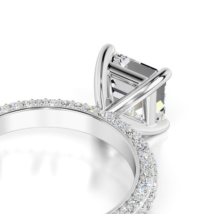 Elle Moissanite & Lab Grown Diamond Ring | White Gold | 2