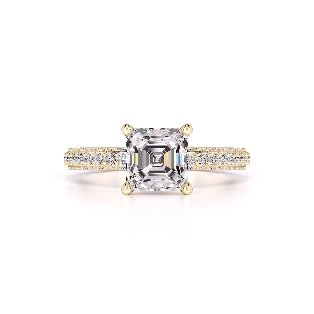 Elle Moissanite & Lab Grown Diamond Ring | Yellow Gold | 1