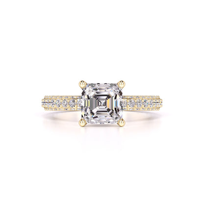 Elle Moissanite & Lab Grown Diamond Ring | Yellow Gold | 1