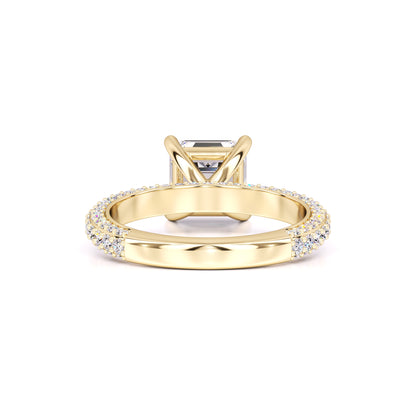 Elle Moissanite & Lab Grown Diamond Ring | Yellow Gold | 3