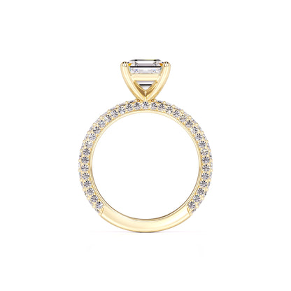 Elle Moissanite & Lab Grown Diamond Ring | Yellow Gold | 4