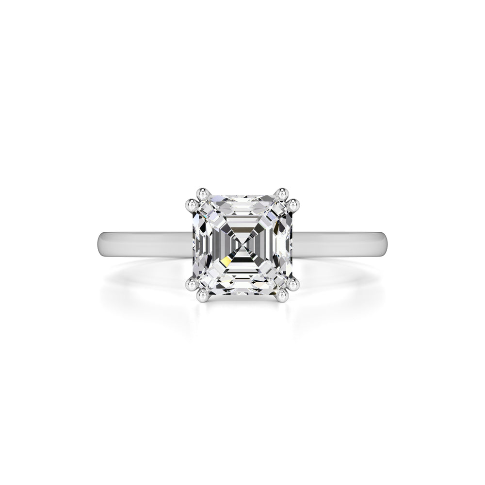 Zella Moissanite Ring | White Gold | 1