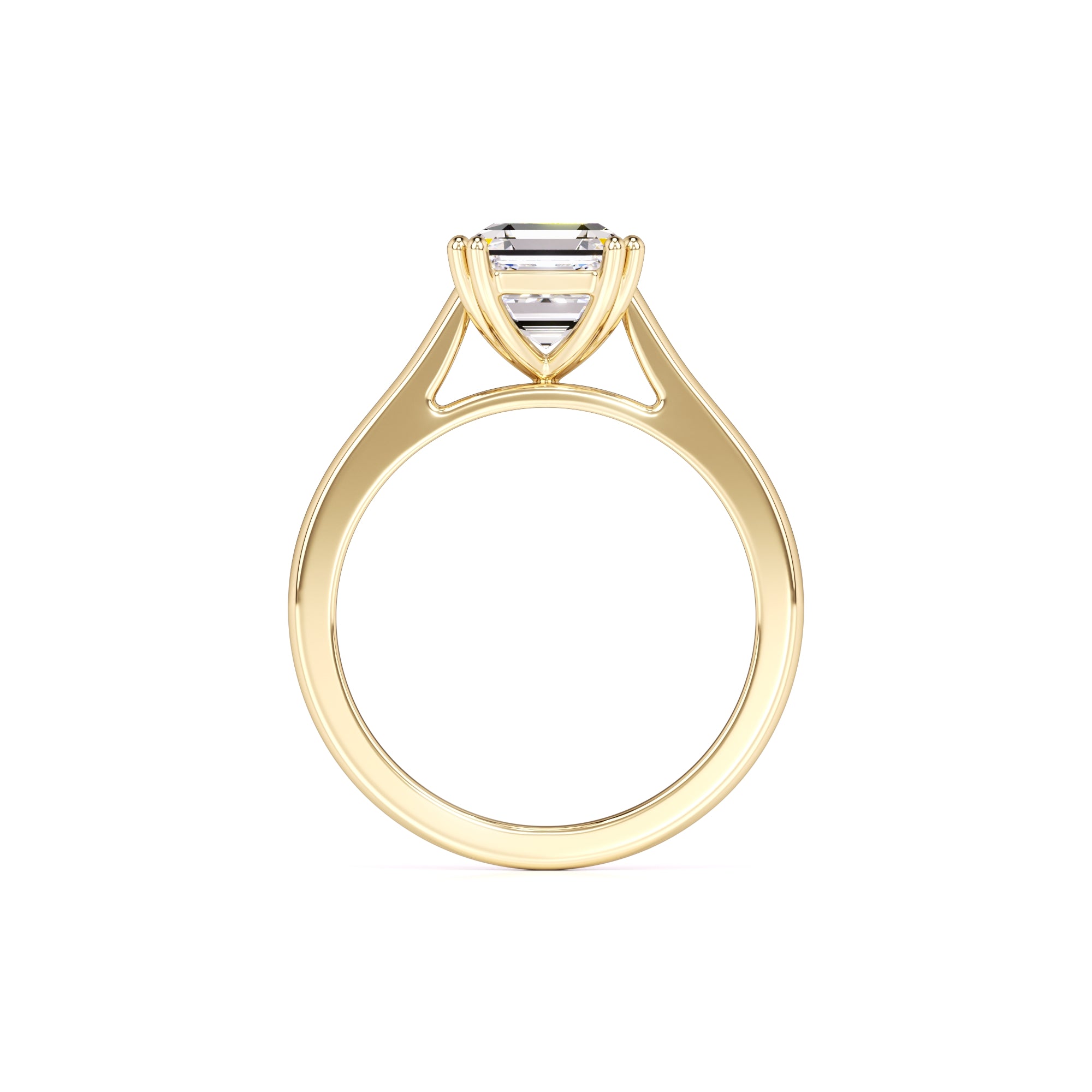 Zella Moissanite Ring | Yellow Gold | 4