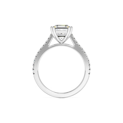Karis Moissanite & Lab Grown Diamond Ring | White Gold | 4