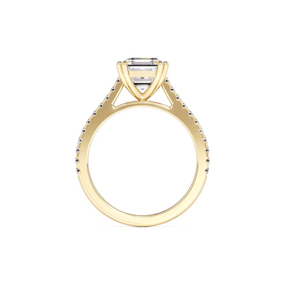 Karis Moissanite & Lab Grown Diamond Ring | Yellow Gold | 4