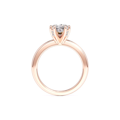 Holly Moissanite & Lab Grown Diamond Ring | Rose Gold | 4