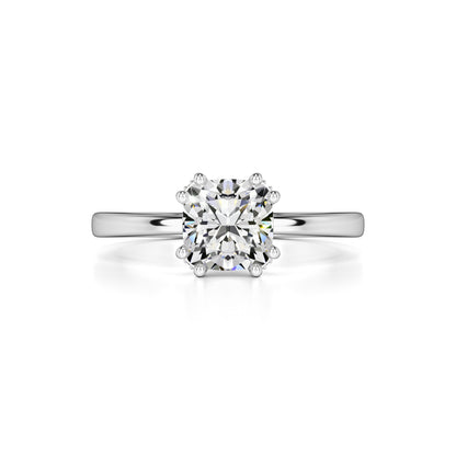 Holly Moissanite & Lab Grown Diamond Ring | White Gold | 1