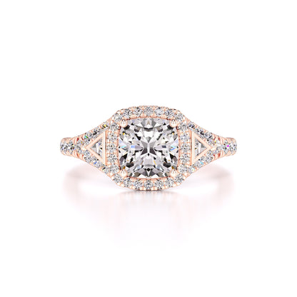 Sloane Moissanite & Lab Grown Diamond Ring | Rose Gold | 1