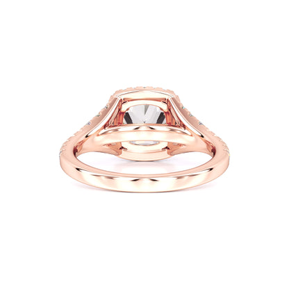 Sloane Moissanite & Lab Grown Diamond Ring | Rose Gold | 3