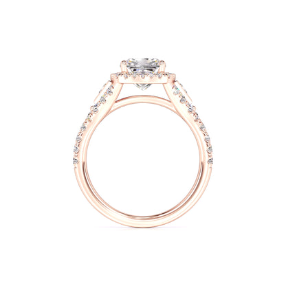 Sloane Moissanite & Lab Grown Diamond Ring | Rose Gold | 4