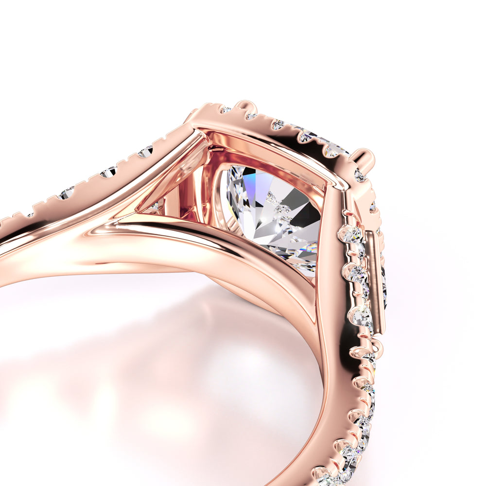 Sloane Moissanite & Lab Grown Diamond Ring | Rose Gold | 2