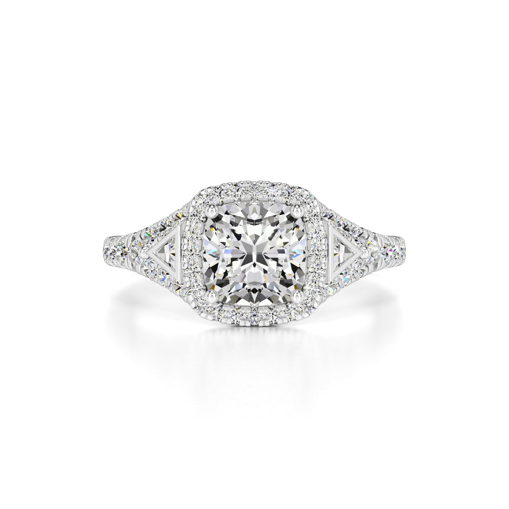 Sloane Moissanite & Lab Grown Diamond Ring | White Gold | 1