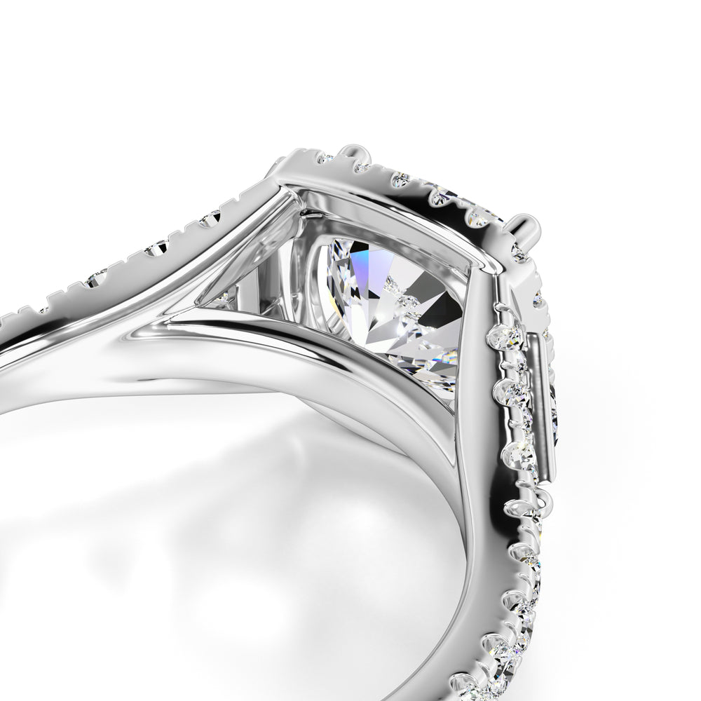Sloane Moissanite & Lab Grown Diamond Ring | White Gold | 2