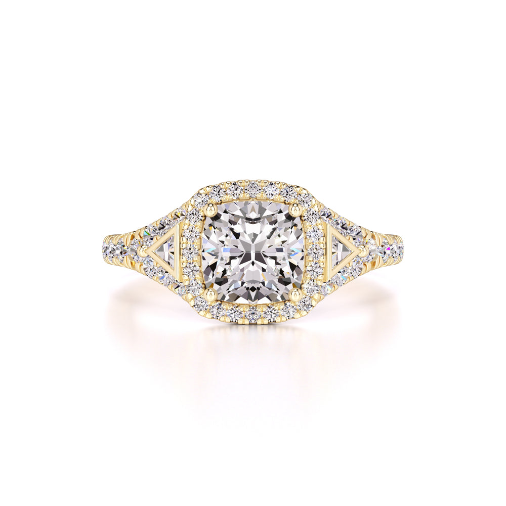 Sloane Moissanite & Lab Grown Diamond Ring | Yellow Gold | 1